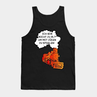 Model Railroad With Trains Play Tank Top